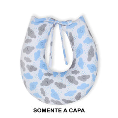 Capa De Almofada Amamentação Mt - Chuva De Benção Azul