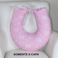 Capa De Almofada Amamentação Mt - Nobreza Rosa