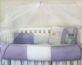 KIT KIDS COM MOSQUITEIRO COMUM 07 PEÇAS - BORBOLETA LILÁS