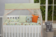 Kit Duo Trança Para Berço - Almofada Safari