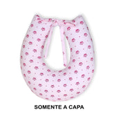 Capa De Almofada Amamentação Mt - Coroinha Rosa