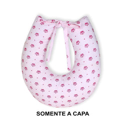 Capa De Almofada Amamentação Mt - Coroinha Rosa