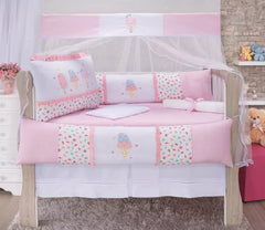 Kit Berço Elegance Verão Feliz - 10 Peças