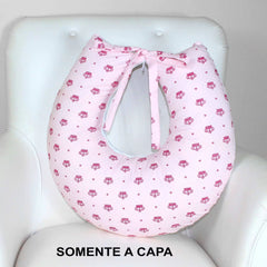 Capa De Almofada Amamentação Mt - Coroinha Rosa