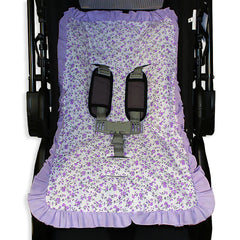 Capa De Carrinho Mt - Floral Lilás
