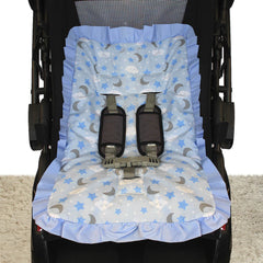 Capa De Carrinho Mt - Soninho Azul Bebê