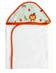 Toalha Com Capuz Bordado - Leãozinho