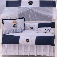 KIT BERÇO AMERICANO ACONCHEGO 100% ALGODÃO PEQUENO GUERREIRO