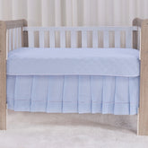 Saia de Berço Americano Ponto Palito Microfibra - Azul