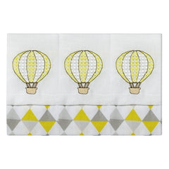 BABETE BORDADA 03 PÇS - BALÃO