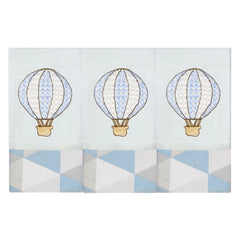 BABETE BORDADA 03 PÇS - BALÃO