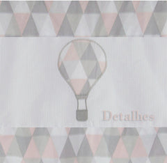 CORTINA DE VOIL - BALÃO ROSA