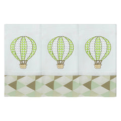 BABETE BORDADA 03 PÇS - BALÃO