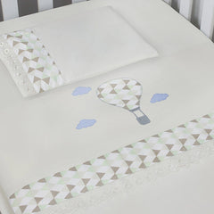 JG. DE LENÇOL AMERIC. 03 PÇS - BALÃO VERDE