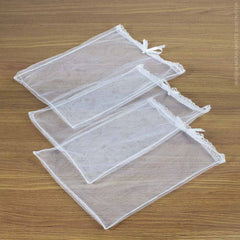 Envelope De Maternidade Tule 3 Peças - Branco