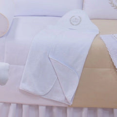 TOALHA COM CAPUZ BORDADA - REALEZA CAQUI