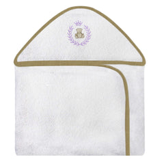 TOALHA COM CAPUZ BORDADA - THED LILÁS