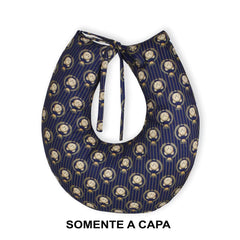 Capa De Almofada Amamentação Mt - Ursinho Príncipe Marinho