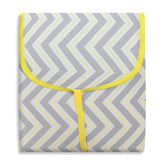 TROCADOR PORTÁTIL C/ BOLSOS - CHEVRON AMARELO