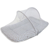 COLCHONETE PORTÁTIL C/ MOSQUETEIRO - CHEVRON AZUL