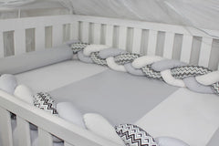 KIT DE BERÇO DUO - CHEVRON PRETO