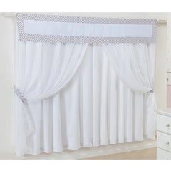 CORTINA DE VOIL - CHEVRON ROSA