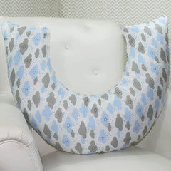 ALMOFADA DE AMAMENTAÇÃO - CHUVA DE BENÇÃO AZUL