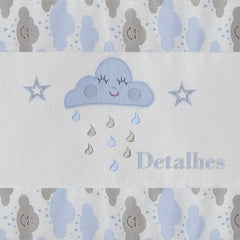 CORTINA DE VOIL - CHUVA DE BENÇÃO AZUL