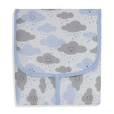 TROCADOR PORTÁTIL C/ BOLSOS - CHUVA DE BENÇÃO AZUL