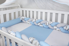 KIT DE BERÇO DUO - CHUVA DE BENÇÃO AZUL