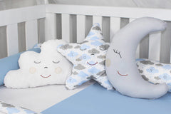 KIT DE BERÇO ROLL - CHUVA DE BENÇÃO AZUL