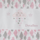 CORTINA DE VOIL - CHUVA DE BENÇÃO ROSA