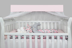 KIT DE BERÇO ROLL - CHUVA DE BENÇÃO ROSA
