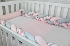 KIT DE BERÇO DUO - CHUVA DE BENÇÃO ROSA