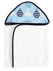 Toalha Com Capuz Bordado - Balão Marinho