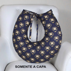 Capa De Almofada Amamentação Mt - Ursinho Príncipe Marinho