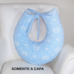 Capa De Almofada Amamentação Mt - Nobreza Azul Bebê