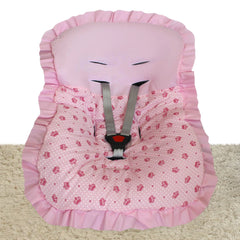 Capa De Bebê Conforto At - Coroinha Rosa