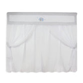 CORTINA DE VOIL - ELEFANTE CHEVRON AZUL