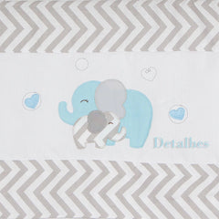 CORTINA DE VOIL - ELEFANTE CHEVRON TIFFANY