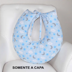 Capa De Almofada Amamentação Mt - Soninho Azul
