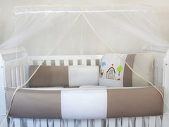 KIT KIDS COM MOSQUITEIRO COMUM 07 PEÇAS - FAZENDINHA