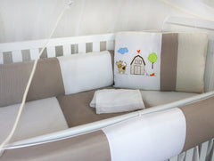 KIT KIDS COM MOSQUITEIRO COMUM 07 PEÇAS - FAZENDINHA