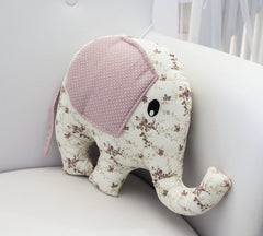 ALMOFADA DECORATIVA ELEFANTE - FLORAL