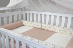 KIT DE BERÇO ROLL - FLORAL FERRUGEM