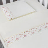 JG. DE LENÇOL AMERIC. 03 PÇ - FLORAL FERRUGEM