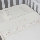 JG. DE LENÇOL AMERIC. 03 PÇS - FLORAL ROSA