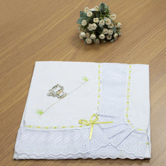 MANTA DE PIQUET C/ LASIE 100% ALGODÃO - FLORESTA