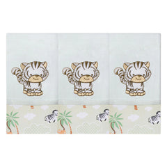 BABETE BORDADA 03 PÇS - FLORESTA