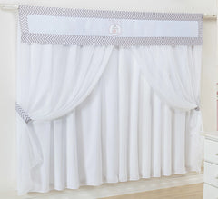 CORTINA DE VOIL - GAIOLA ROSA